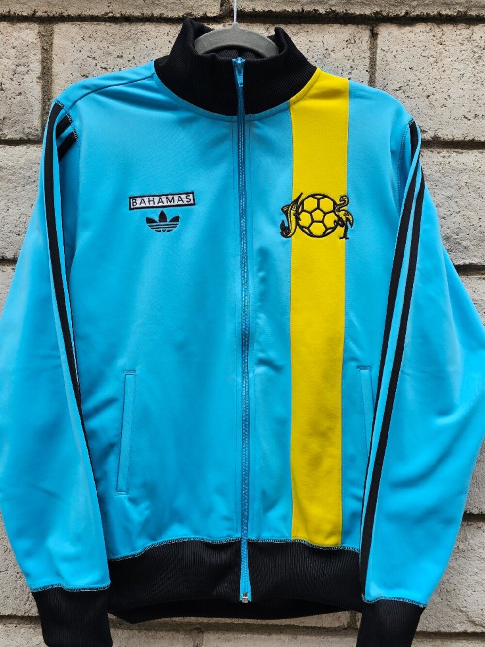 Adidas Originals Track Jacket Mens X-Large Blue Bahamas Soccer Full Zip Top 2007